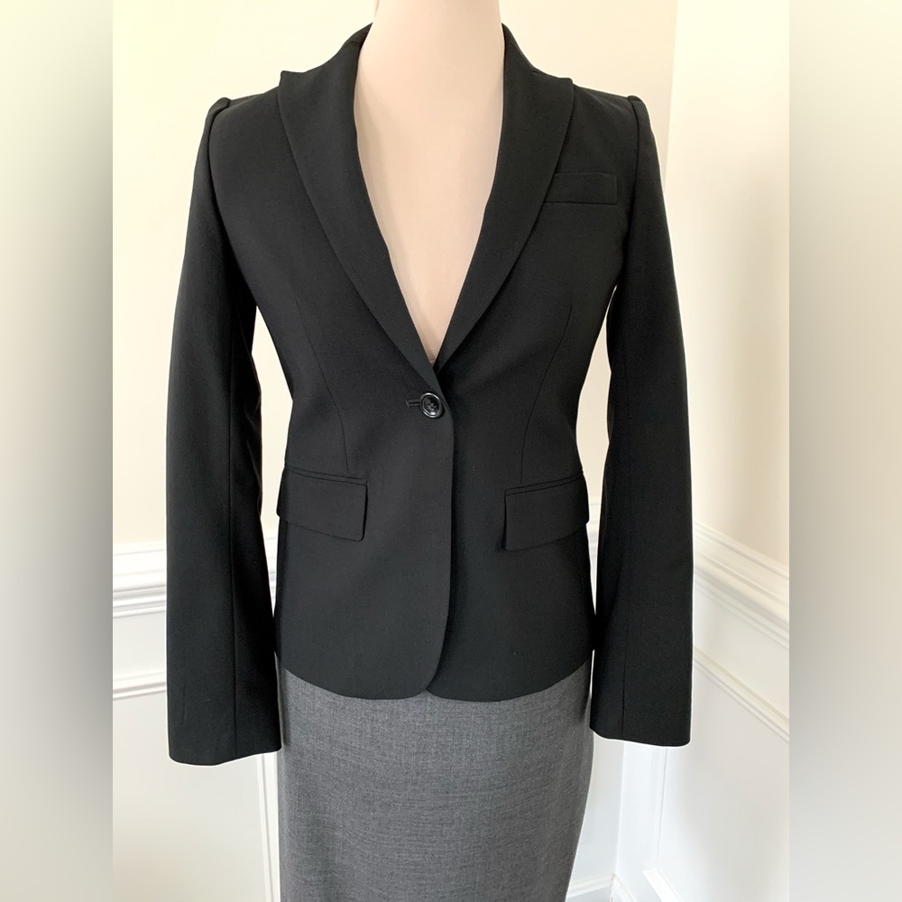 Theory Slim Fit Wool Blazer (size 00)